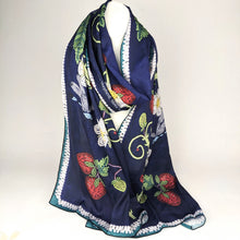 Load image into Gallery viewer, Lisa Shepherd Long Scarf - Strawberries at the Crossing