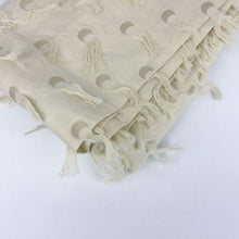 Load image into Gallery viewer, Lightweight Synthetic Fabric - Cream Embellished Curtain