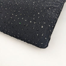 Load image into Gallery viewer, Lightweight Synthetic Fabric - Black Sequins