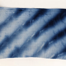 Load image into Gallery viewer, Doris Lovadina-Lee - Cotton Scarf Blue Diagonal
