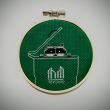 Load image into Gallery viewer, Green Bin Cross-Stitch Kit
