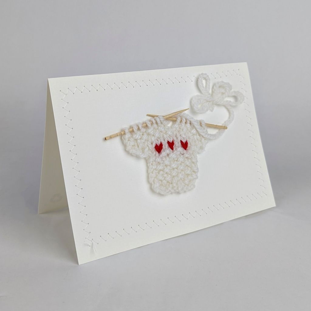 White with Hearts Cards