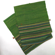 Load image into Gallery viewer, Keiko Shintani - Green Silk Dish Mat Set
