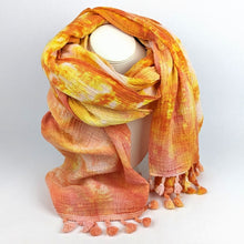Load image into Gallery viewer, Doris Lovadina-Lee - Cotton Scarf Orange
