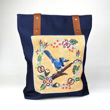Load image into Gallery viewer, Lisa Shepherd Tote Bag - Blue Jay at the Crossing
