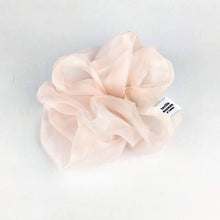 Load image into Gallery viewer, Silk Scrunchie - Pink Organza
