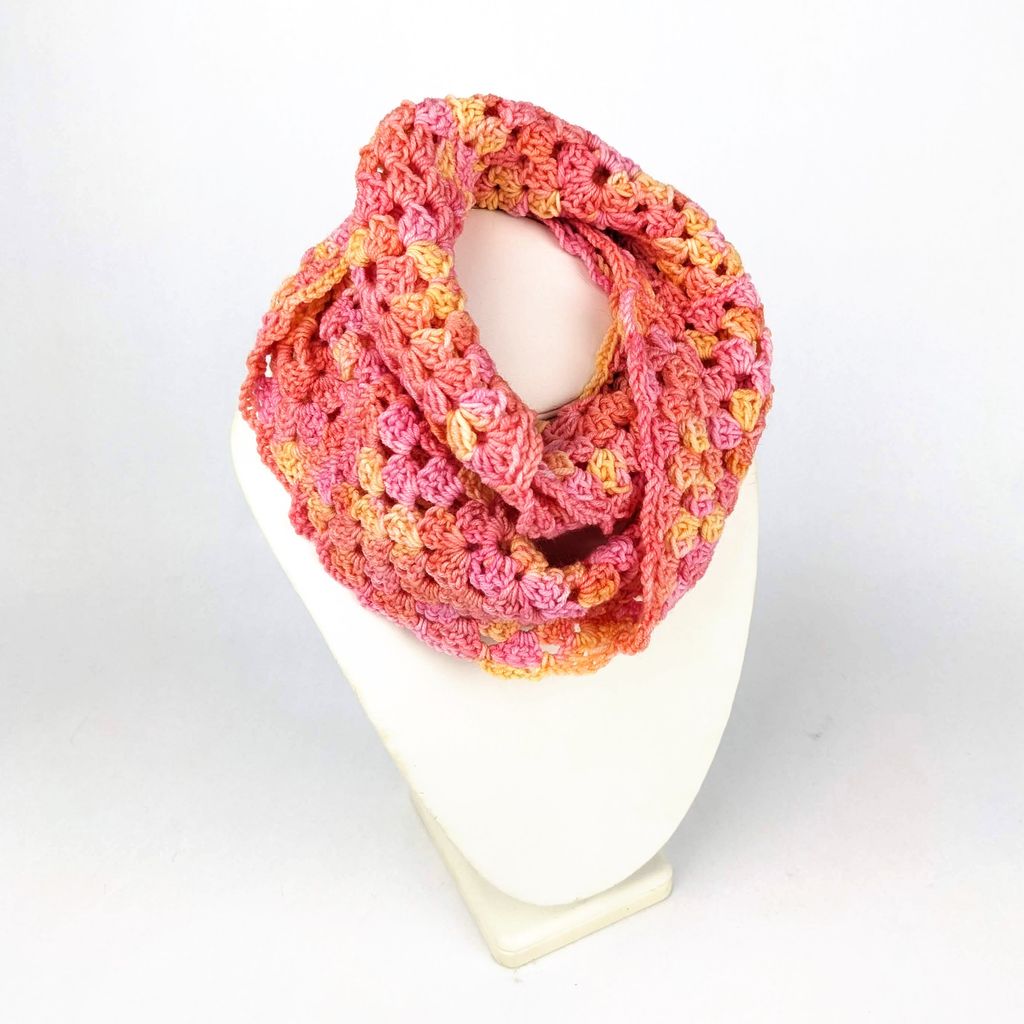 Silk Blend Eternity Scarf - Sorbet