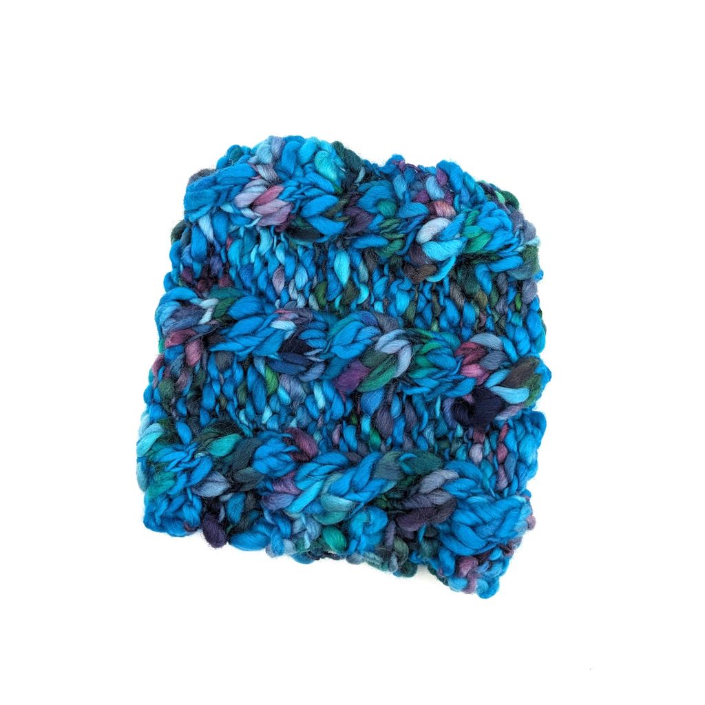 Kids Neck Warmer - Chunky Blue