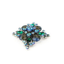 Load image into Gallery viewer, Carole Tanenbaum Blue and Green Brooch
