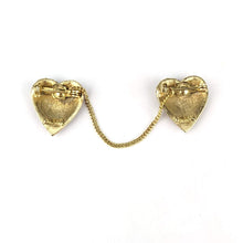 Load image into Gallery viewer, Carole Tanenbaum Chatelaine Red Hearts Pin
