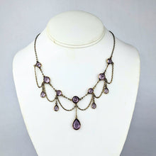 Load image into Gallery viewer, Carole Tanenbaum Gold Amethyst Necklace
