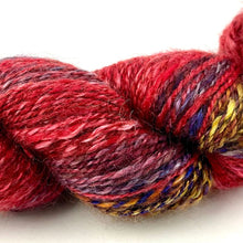 Load image into Gallery viewer, Handspun Silk Wool Yarn - Mars the Bringing of War
