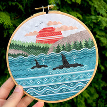 Load image into Gallery viewer, Orca Bay Cross Stitch Kit
