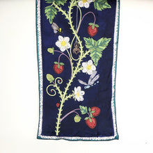 Load image into Gallery viewer, Lisa Shepherd Long Scarf - Strawberries at the Crossing
