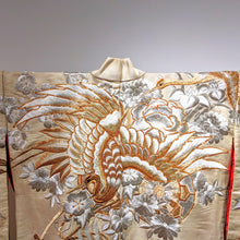 Load image into Gallery viewer, Uchikake Kimono Silk Cranes
