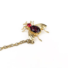 Load image into Gallery viewer, Carole Tanenbaum Red Flies Chatelaine Pins
