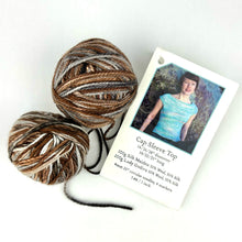 Load image into Gallery viewer, Hand Dyed Silk Wool Yarn - Cap Sleeve Kit
