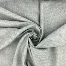 Load image into Gallery viewer, Lightweight Mink Cashmere Fabric - Grey Pinstripe
