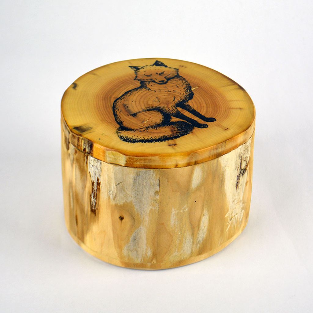 Wood Matchbox – Fox