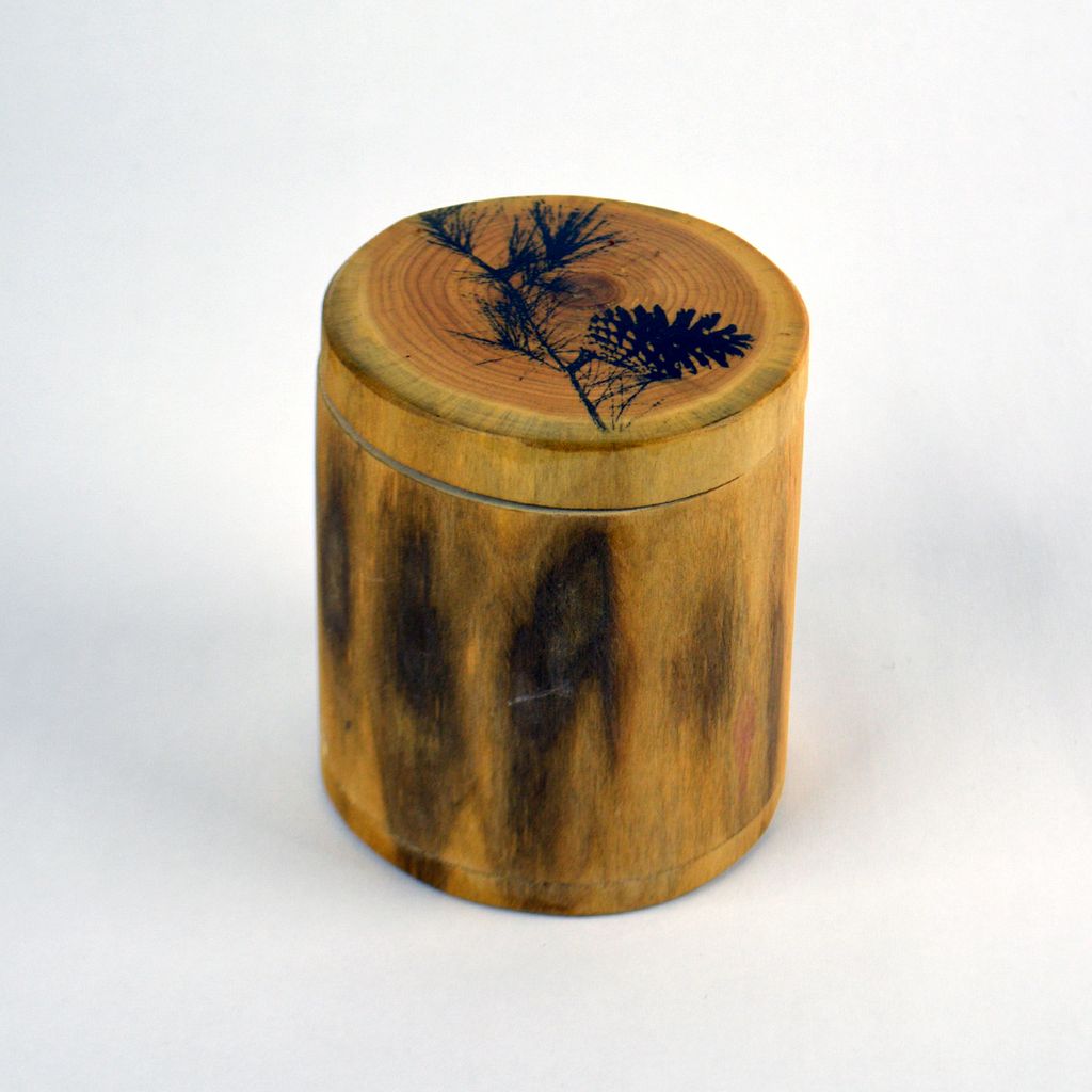 Wood Matchbox – Pine Cone