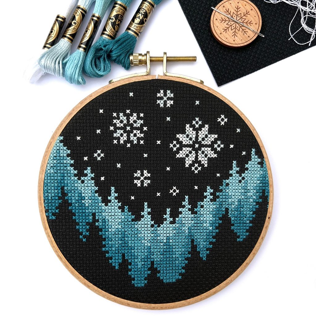 Snowy Woods Cross Stitch Kit
