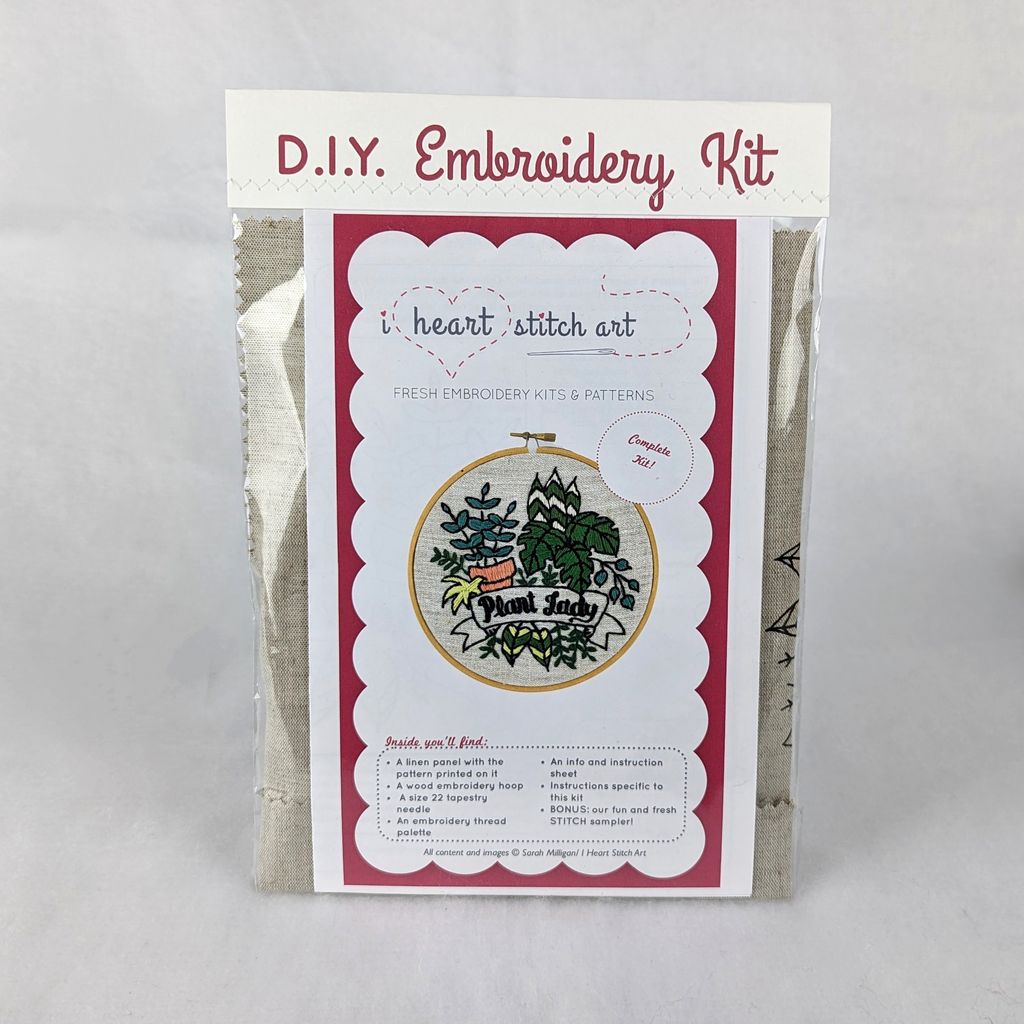 Plant Lady Embroidery Kit
