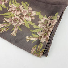 Load image into Gallery viewer, Lightweight Silk Fabric - Floral Dusty Purple
