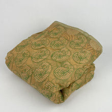 Load image into Gallery viewer, Lightweight Sari Fabric - Green Paisley Embroidered
