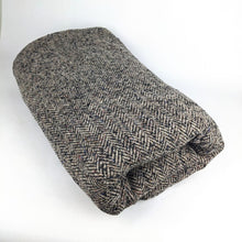 Load image into Gallery viewer, Midweight Synthetic Fabric - Black and White Tweed
