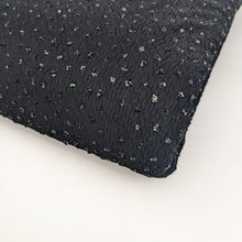 Load image into Gallery viewer, Lightweight Synthetic Fabric - Black Sequins
