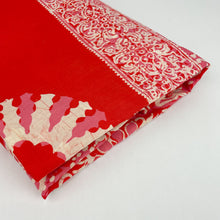 Load image into Gallery viewer, Lightweight Cotton Fabric - Red and Pink Batik
